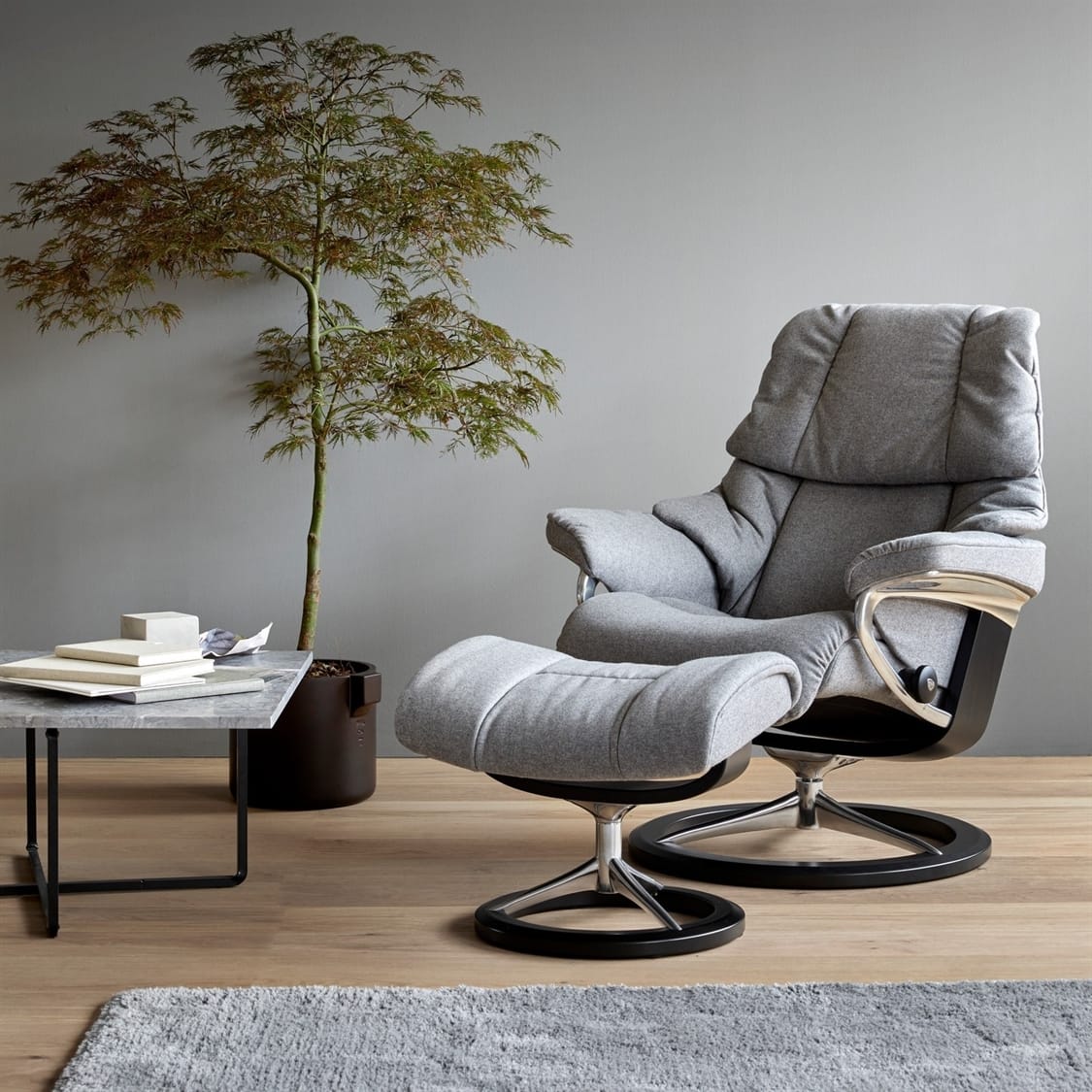 Stressless Reno Recliner by Ekornes - Back in Action